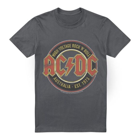 AC/DC | Shirts | Acdc Mens Est 73 Tshirt Charcoal | Poshmark